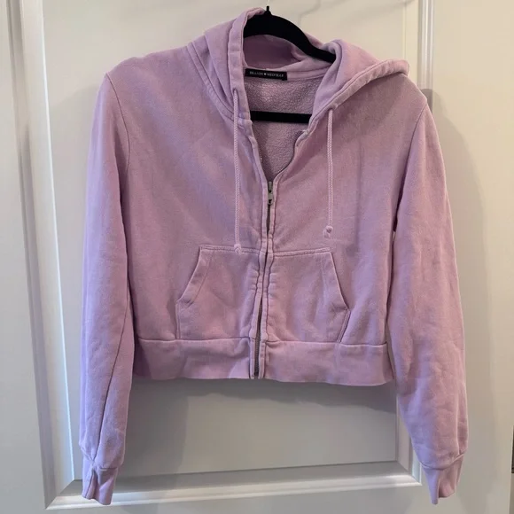 Brandy Melville Lilac Crystal Hoodie - Picture 2 of 6